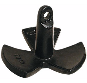 MarineNow River Anchor Black Vinyl PVC Coated 8 lb - 30 lb