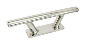 MarineNow Scandinavian Style Oval Tube Cleat - 316 Stainless Steel MarineNow Scandinavian Style Oval Tube Cleat - 316 Stainless Steel