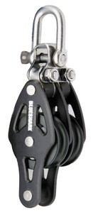 Blue Shark 2104 - 28 mm Fixed Double Aluminum Becket Sailing Block - Max Line: 5/16” (8 mm), Safe Working Load: 1210 lbs. (550 kg), Breaking Load: 2150 lbs. (980 kg) Blue Shark 2104 - 28 mm Fixed Double Aluminum Becket Sailing Block - Max Line: 5/16” (8 mm), Safe Working Load: 1210 lbs. (550 kg), Breaking Load: 2150 lbs. (980 kg)
