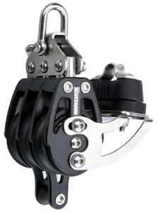 BLUESHARK 38mm Fixed Triple Adjustable Cam Aluminum Becket Sailing Block 2262 BLUESHARK 38mm Fixed Triple Adjustable Cam Aluminum Becket Sailing Block 2262