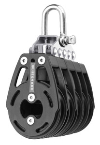 BLUESHARK 57mm Five Sheave Fixed Aluminum Sailing Block 2341 BLUESHARK 57mm Five Sheave Fixed Aluminum Sailing Block 2341