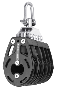 BLUESHARK 57mm Five Sheave Swivel Aluminum Sailing Block 2341-S BLUESHARK 57mm Five Sheave Swivel Aluminum Sailing Block 2341-S