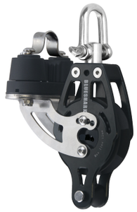 BLUESHARK 57mm Single Ratchet Swivel Becket Adjustable Aluminum Cam Aluminum Sailing Block 2328-135R BLUESHARK 57mm Single Ratchet Swivel Becket Adjustable Aluminum Cam Aluminum Sailing Block 2328-135R