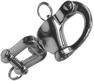 MarineNow Stainless Steel 316 Jaw Swivel Bail Snap Shackle Choose Size and Quantity MarineNow Stainless Steel 316 Jaw Swivel Bail Snap Shackle Choose Size and Quantity
