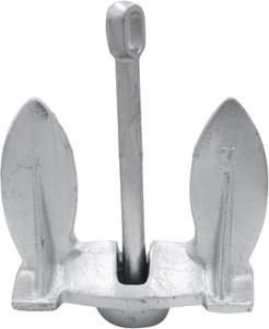 MarineNow Silver Painted Cast Iron Navy Anchor – Heavy-Duty Fluke-Style Boat Anchor for Freshwater & Saltwater – Durable Coating – Choose Size: 5 lb, 10 lb, 15 lb, 20 lb, 28 lb, or 30 lb MarineNow Silver Painted Cast Iron Navy Anchor – Heavy-Duty Fluke-Style Boat Anchor for Freshwater & Saltwater – Durable Coating – Choose Size: 5 lb, 10 lb, 15 lb, 20 lb, 28 lb, or 30 lb