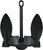 MarineNow Vinyl-Coated Navy Anchor – Cast Iron Fluke-Style Boat Anchor for Saltwater/Freshwater – Durable Black Coating – Choose Size: 5lb, 10lb, 15lb, 20lb, 28lb, or 30lb
