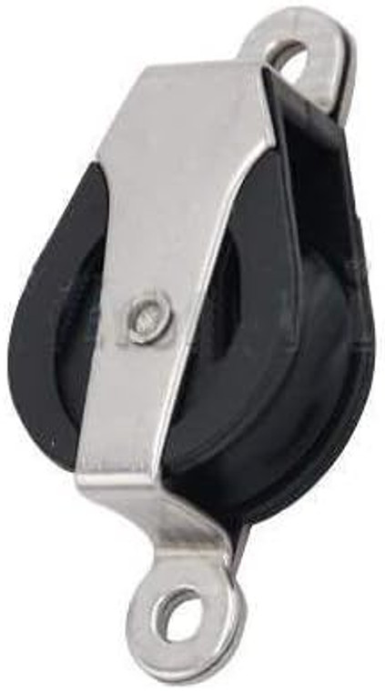 MarineNow 30mm Sailing Cheek Block Marine 316 Stainless Steel Rope Pulley Nylon Sheave