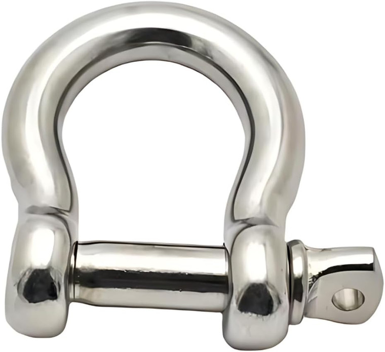 MarineNow US Type 316 Stainless Steel Bow Shackle with Over Size Screw Pin
