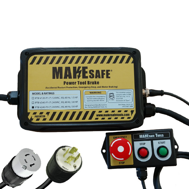 MAKESafe Power Tool Brake - 240VAC / 5.0 HP / 3 Phase