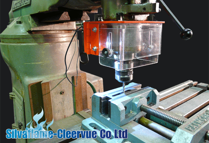Silvaflame milling machine Cutter Guard on a machine