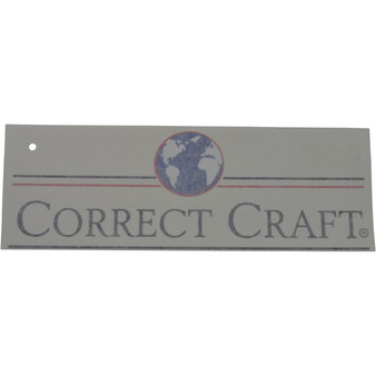 Decal  Correct Craft, w/ world logo For Transom