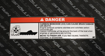 DECAL DANGER CARBON MONOXIDE GS-SERIES