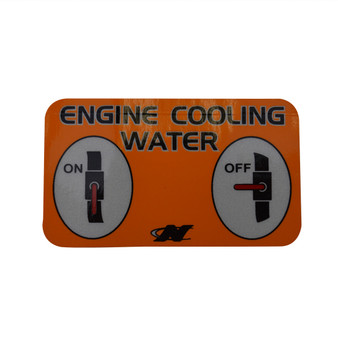 decal, engine cooling water