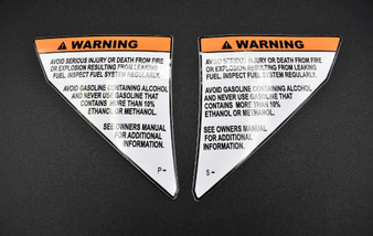 DECAL LEAKING FUEL LABEL S-SERIES