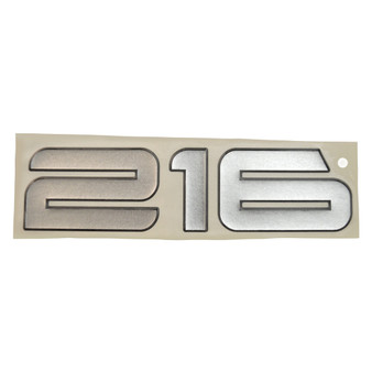Decal, Model ID, 216 Silver/Black 2003-