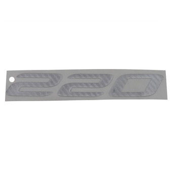 decal, model ID "220" silver carbon fiber 2006-