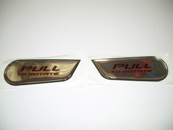 DECAL SET TOWER PULL TO ROTATE 1.82 X 4.84