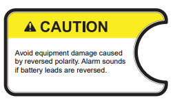 DECAL, SINGLE REVERSE POLARITY 4.00 X 2.125