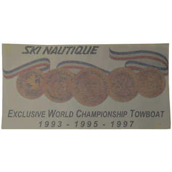 DECAL, TRANSOM, EXCLUSIVE WORLD CHAMP TOWBOAT (BIG)