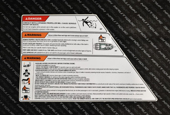 DECAL TRIPLE WARNING LABEL S21