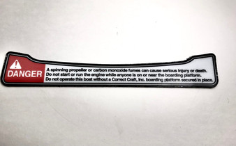 DECAL WARNING SPINNING PROPELLER