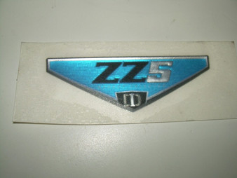 DECAL ZZ5 DOMED INSERT 1.02' X 2.96" BLUE