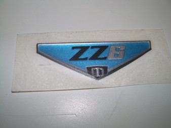 DECAL ZZ6 DOMED INSERT 1.02' X 2.96" BLUE
