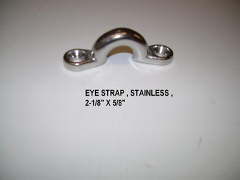 EYE STRAP STAINLESS 2-1/8" X 5/8"