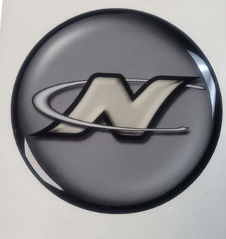 Gauge (hole/blank) decal, N logo w/ Nautiques