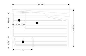 GS24 Love Seat Stringer Kit SeaDek 2018-2022