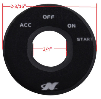 IGNITION SWITCH PLATE 2003- decal