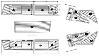 NON-SKID STRINGER KIT G23 TITANIUM/BLACK