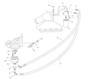 Remote oil filter components 5.7L