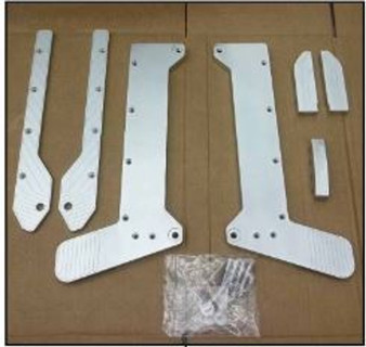 SLIDING BENCH HINGE AND TRIM, KIT