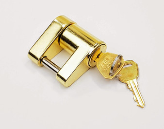 Trailer Lock- brass w/ SS Pin