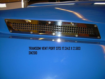 VENT, TRANSOM PORT STS 17.343" X 2.503" SKI NAUTIQUE 200