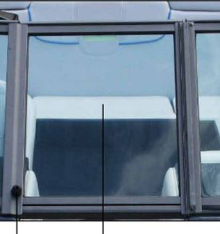 WINDSHIELD DOOR AND HARDWARE KIT SKI AND SPORT 200 ANTHRACITE