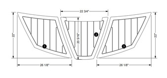 2019-2024 NON-SKID SWIM PLATFORM KIT TITANIUM
