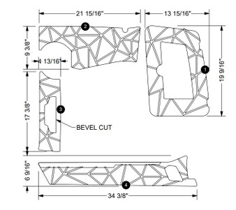 2019-2025 NON-SKID HELM AND GLOVE BOX KIT MOCHA