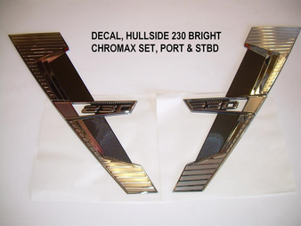 230 Hullside Chromax Decal Set