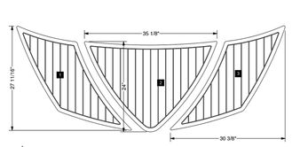 3 PIECE MOCHA PLATFORM KIT 2016-2021 210/230