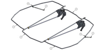 BIMINI BI-FOLD FRAME AND HARDWARE (2019 G-SERIES)