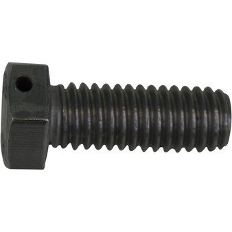 bolt, drilled for safety wire - used on top of rudder