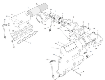 CES Exhaust 6.0L Painted to order.