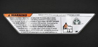 DECAL BOW WARNING LABEL S23