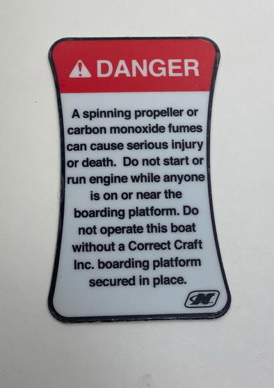 DECAL, DANGER SPINNING PROPELLER