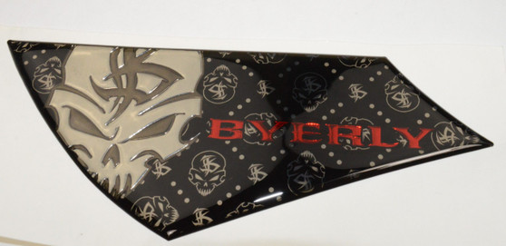 Decal, Deluxe Mirror, Byerly, 6.08" x 2.43"