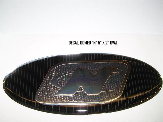DECAL DOMED "N" 5" X 2" OVAL