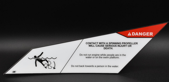 DECAL DRIVER DANGER WARNING P-SERIES