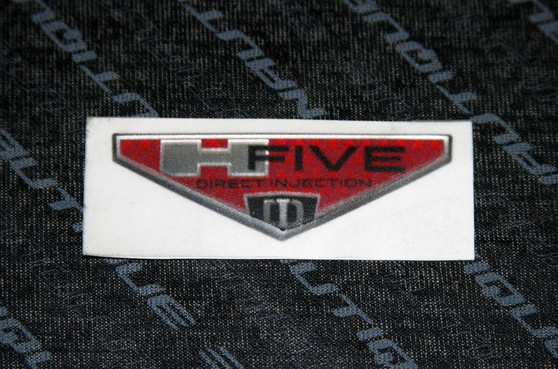 DECAL H FIVE RED DOMED INSERT FOR PCM BADGE 1.02 X 2.96